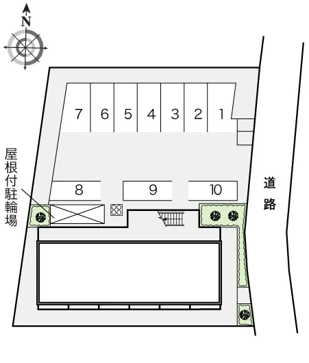 ★手数料０円★枚方市津田元町　月極駐車場（LP）